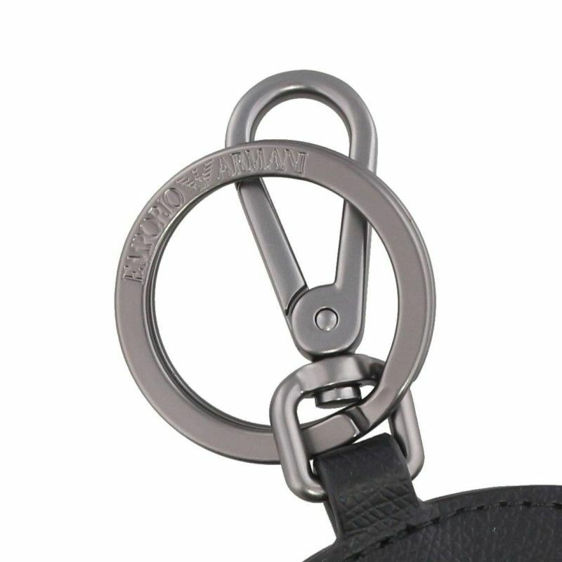 GIORGIO ARMANI ブラックハートキーリング Amazon.co.jp: Giorgio Armani A-2697b Men's Key Chain Key