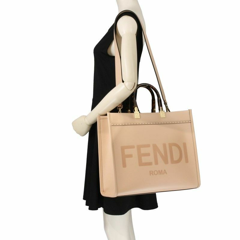 FENDI トートバッグ フェンディ トートバッグ サンシャイン ミディアム カーフレザー