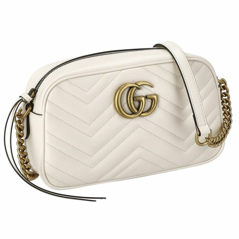 グッチ GUCCI ショルダーバッグ GGマーモント ホワイト 447632 DTD1T 9022