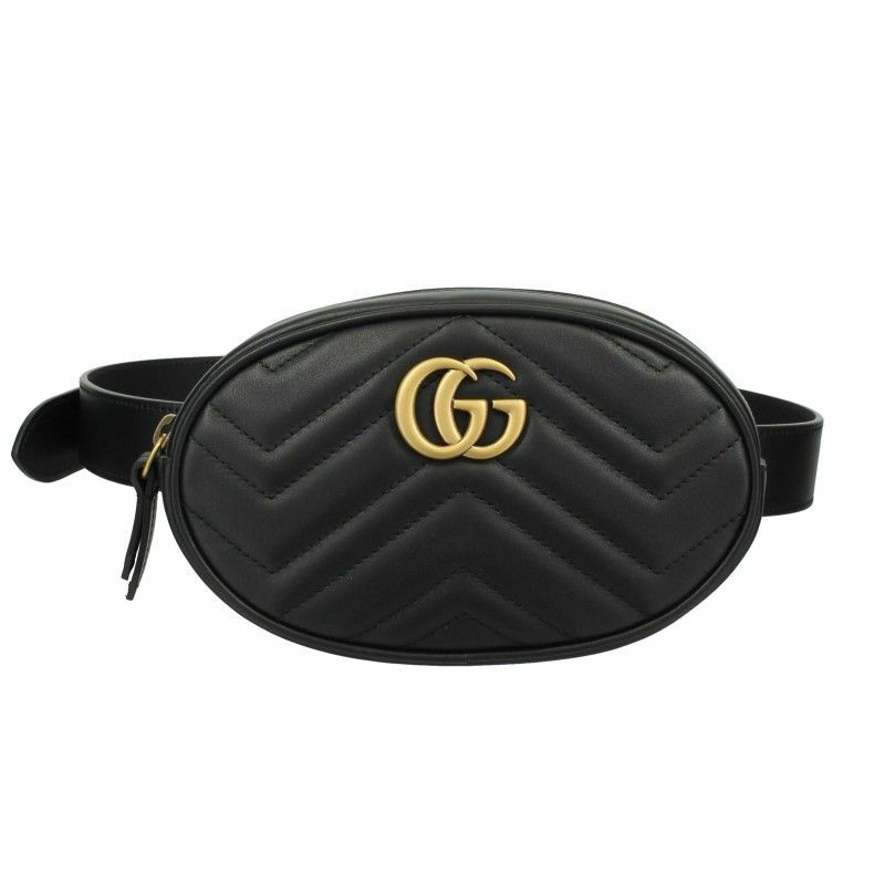 グッチ GUCCI ボディバッグ レディース GGマーモント ブラック 476434 