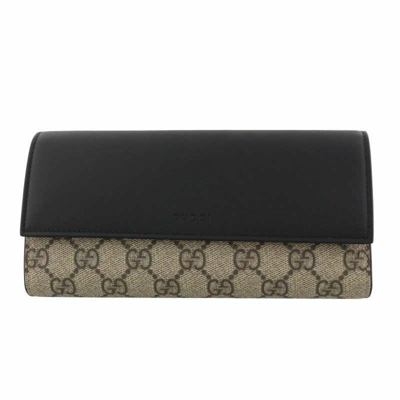 グッチ GUCCI 長財布 546669 KHNKG 9769 ブラック/ベージュ/エボニー | GINZA LoveLove（ラブラブ）