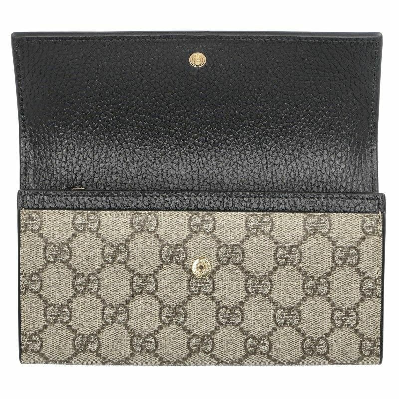 グッチ GUCCI 長財布 レディース GG マーモント ブラック 456116 17WAG 