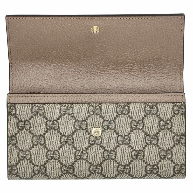 グッチ GUCCI 長財布 レディース GG マーモント ベージュ 456116 17WAG 5788