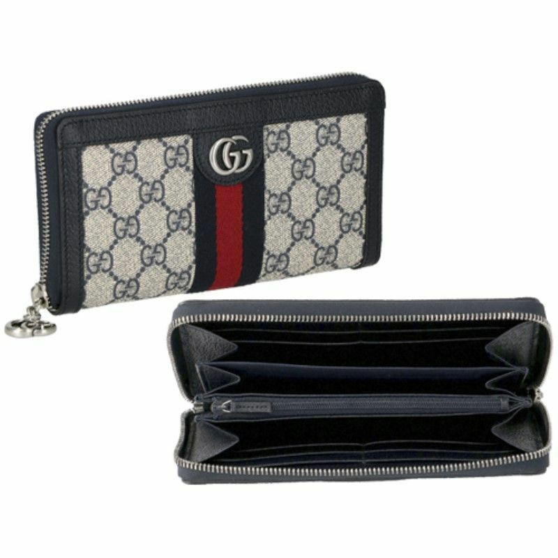 グッチ GUCCI 長財布 レディース オフィディア ブルー 523154 96IWN 