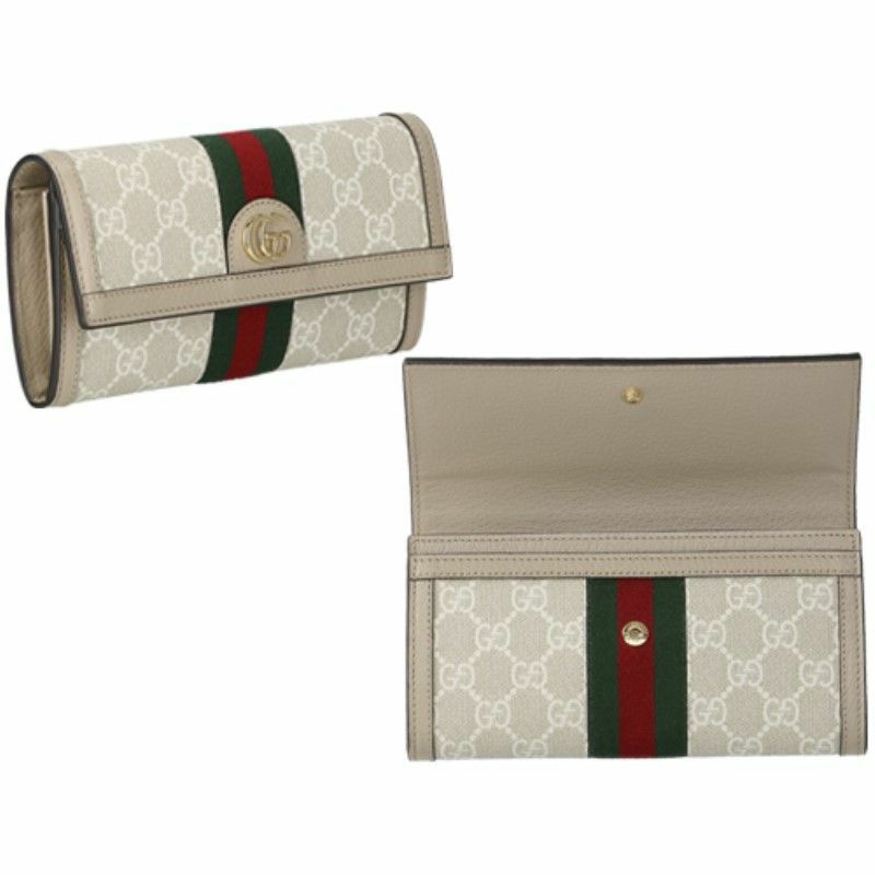グッチ GUCCI 長財布 レディース オフィディア ベージュ 523153 UULAG 