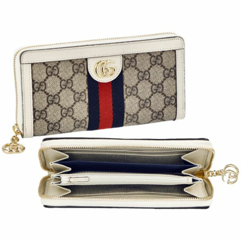 グッチ GUCCI 長財布 レディース オフィディア ホワイト 523154 96IWG 