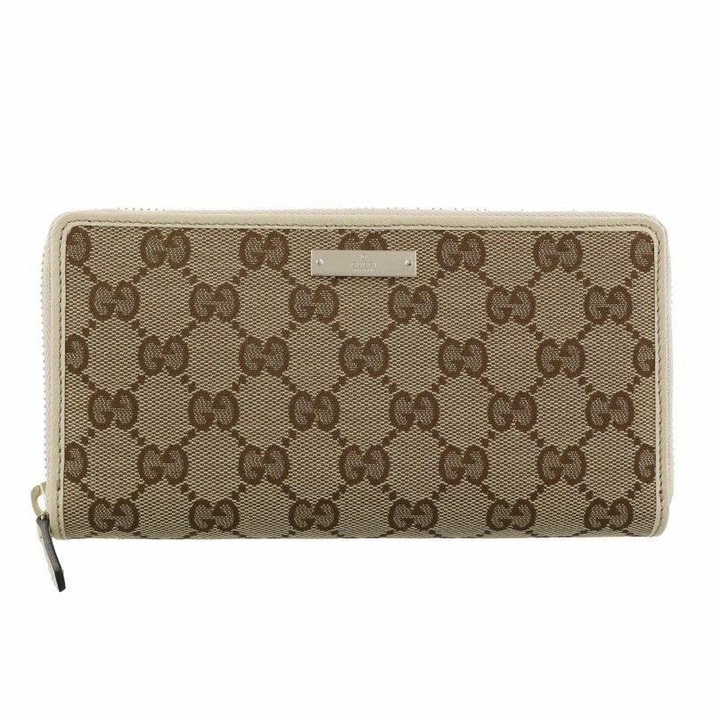 グッチ GUCCI 長財布 レディース グッチシマ メタルバー ベージュ 307980 KY9IG 9773