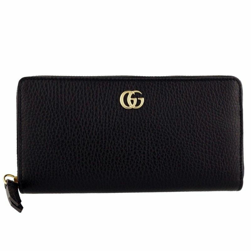 グッチ GUCCI 長財布 レディース プチマーモント ブラック 456117 