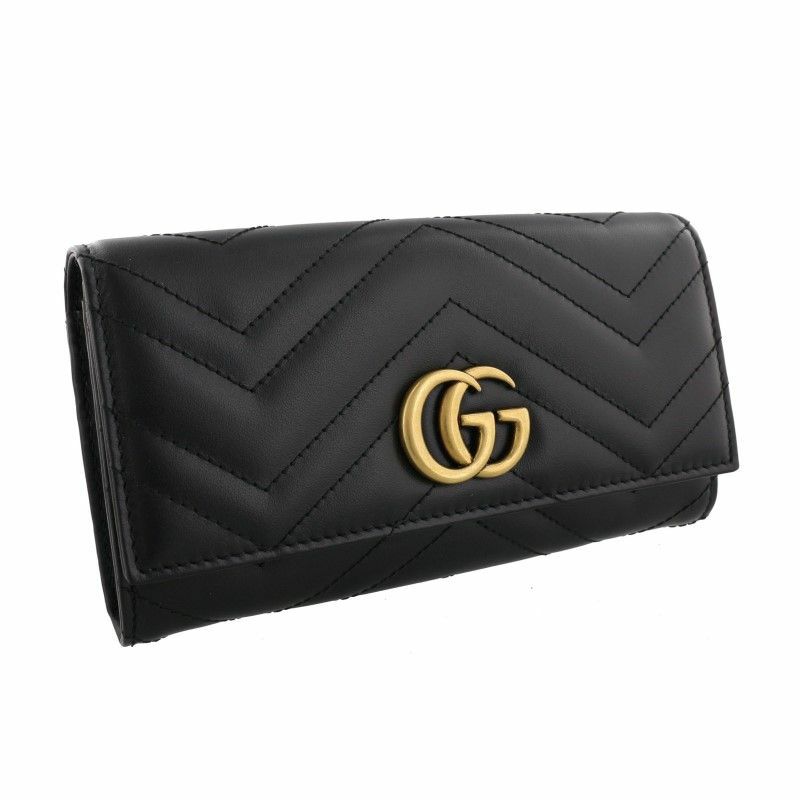 グッチ GUCCI 長財布 レディース ブラック 443436 DTD1T 1000 | GINZA