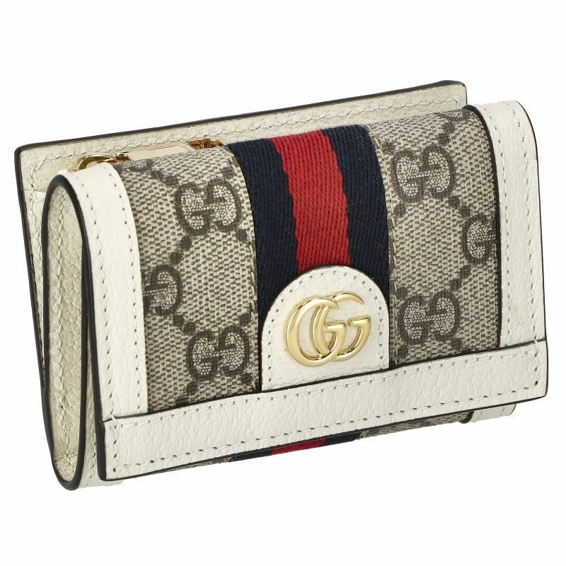 グッチ GUCCI 三つ折り財布 レディース オフィディア ホワイト 644334  
