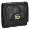 グッチ GUCCI 二つ折り財布 レディース GGマトラッセ ブラック 723799 UM8IG 1000