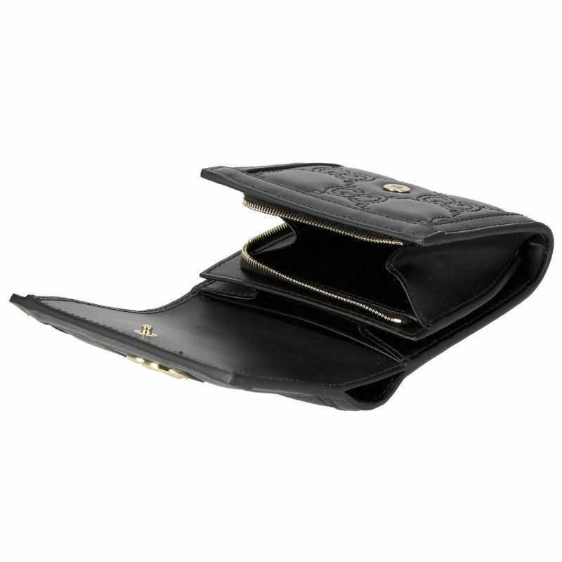 グッチ GUCCI 二つ折り財布 レディース GGマトラッセ ブラック 723799 