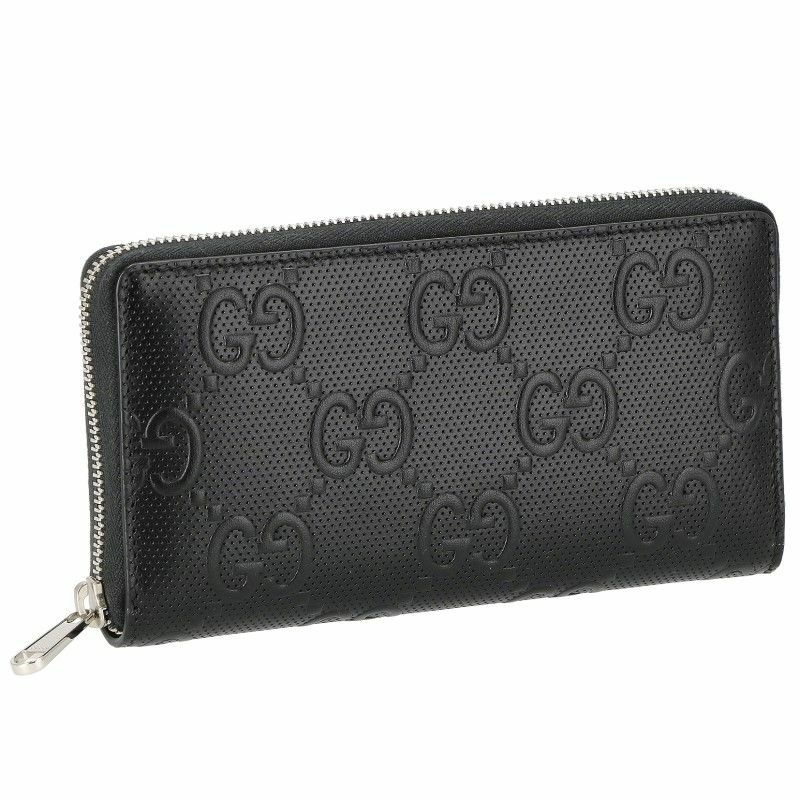 グッチ GUCCI 長財布 メンズ GGエンボス ブラック 625558 1W3AN