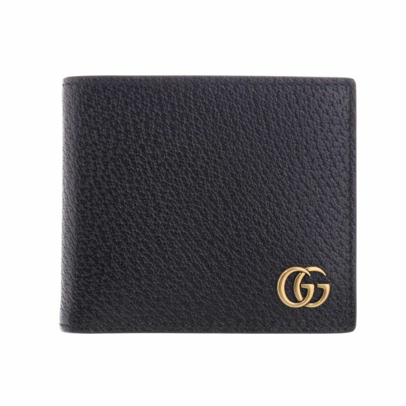 グッチ GUCCI 三つ折り財布 レディース GGマーモント ブラック 644407 