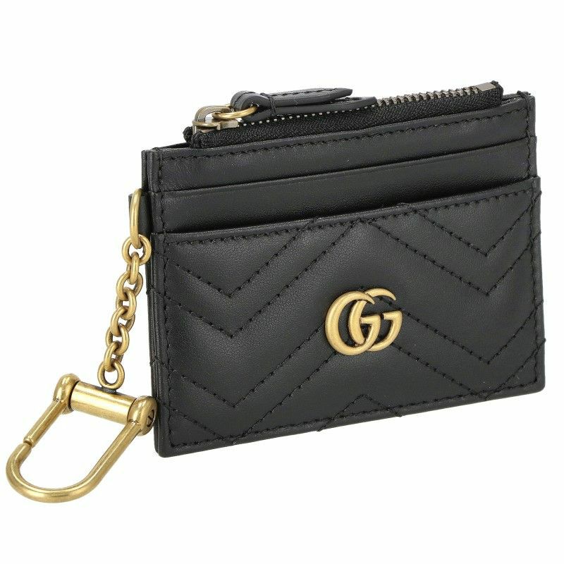 グッチ GUCCI カードケース レディース GGマーモント ブラック 627064 