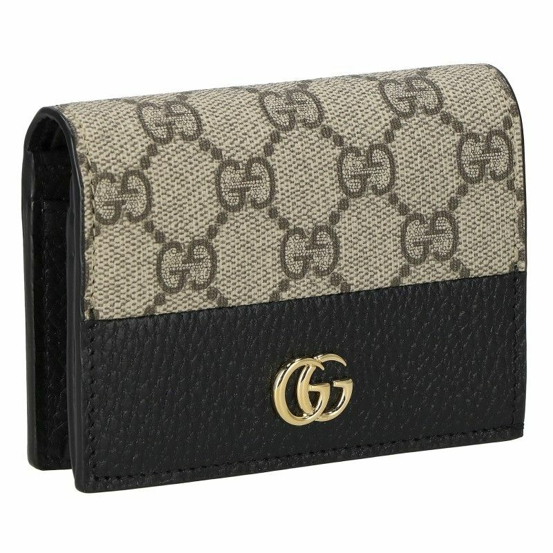 グッチ GUCCI カードケース レディース GGマーモント ブラック