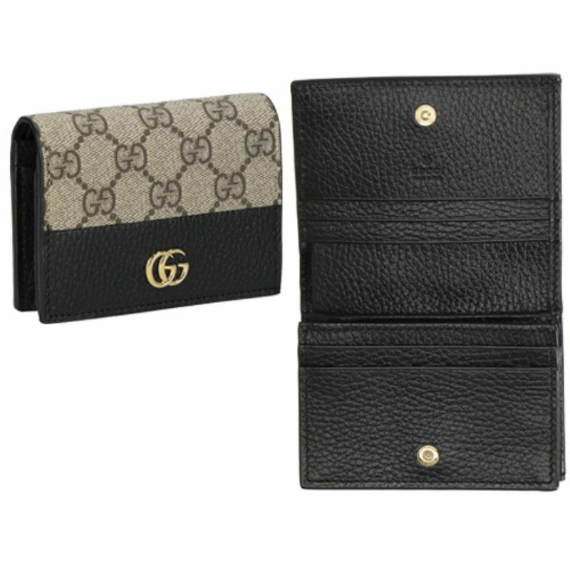 ✨新品未使用✨GUCCI カードケース　ブラック　GG マーモント　希少 グッチ GUCCI カードケース レディース GGマーモント ブラック