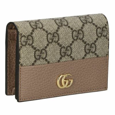 グッチ GUCCI カードケース レディース GGマーモント ベージュ 658610