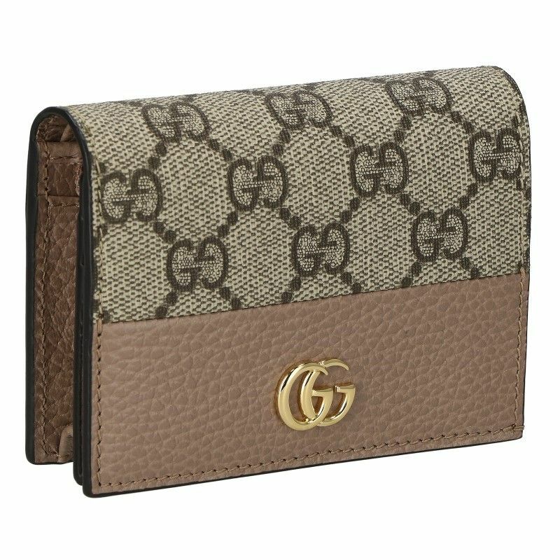 グッチ GUCCI カードケース レディース GGマーモント ベージュ 658610  