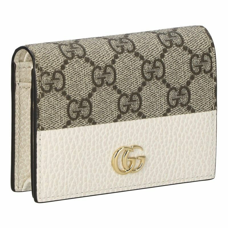 グッチ GUCCI カードケース レディース GGマーモント ホワイト 658610 17WAG 9096