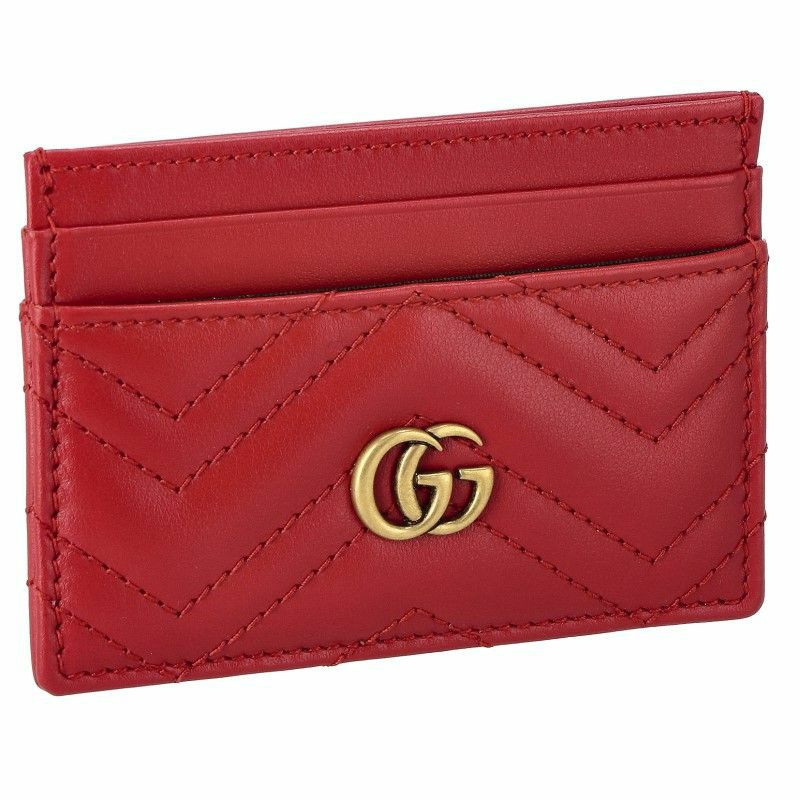 グッチ GUCCI カードケース レディース GGマーモント レッド 443127 DTD1T 6433