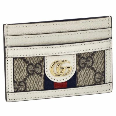 グッチ GUCCI カードケース レディース オフィディア ホワイト 523159