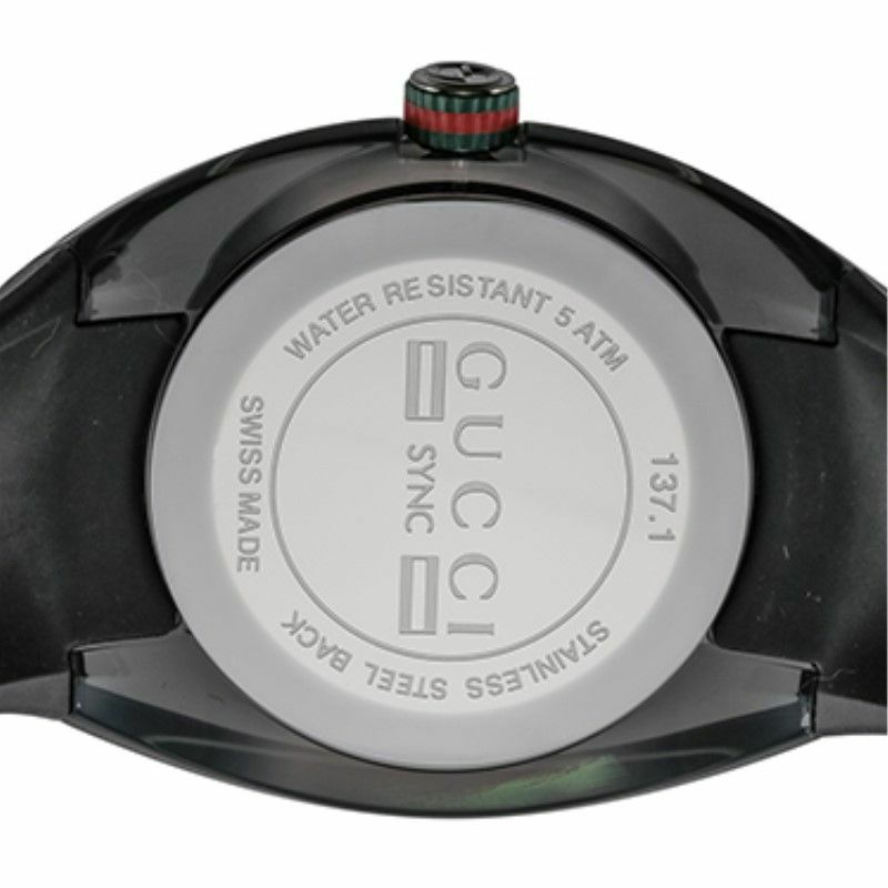 グッチ GUCCI 腕時計 メンズ SYNC ブラック YA137107A | GINZA 