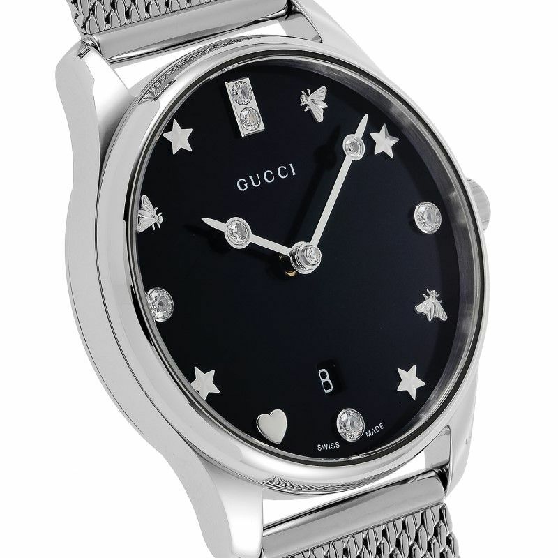 グッチ GUCCI 腕時計 レディース Gタイムレス ブラックパール