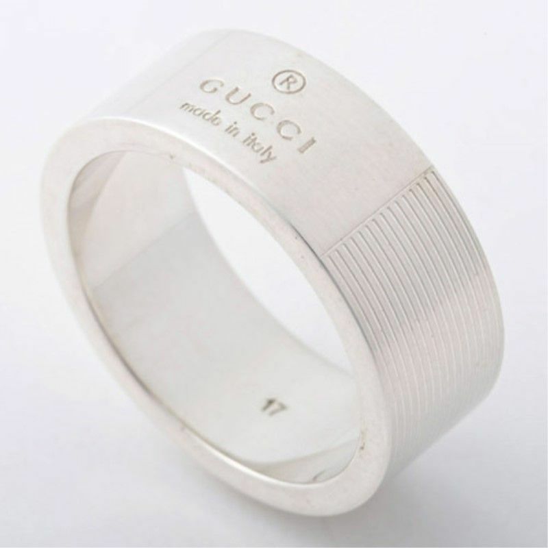 GUCCIブラインドフォーラブシルバーリング 17号 新品】GUCCI(グッチ)ブラインドフォーラブリング#17 シルバー指輪