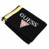 Guess ゲス マフラー メンズ レディース ブラック/イエロー AI4A8853DS YLW