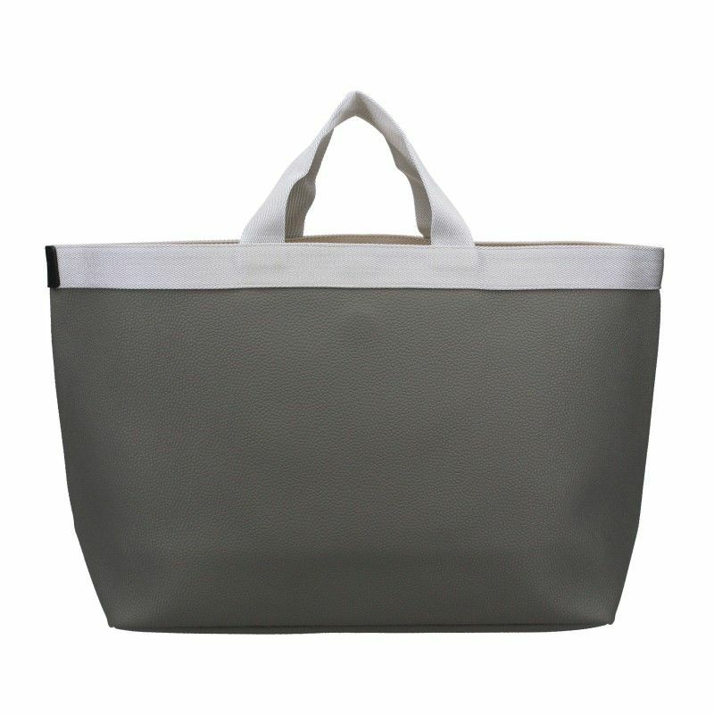 Herve Chapelier エルベシャプリエ コーテッドキャンバススクエアトートL 705GP 03G GRANIT/81 ARGENT