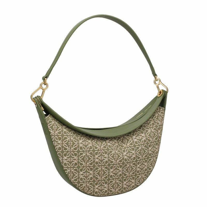 し*じ様 沈み LOEWE オリーブグリーン ショルダーバッグ