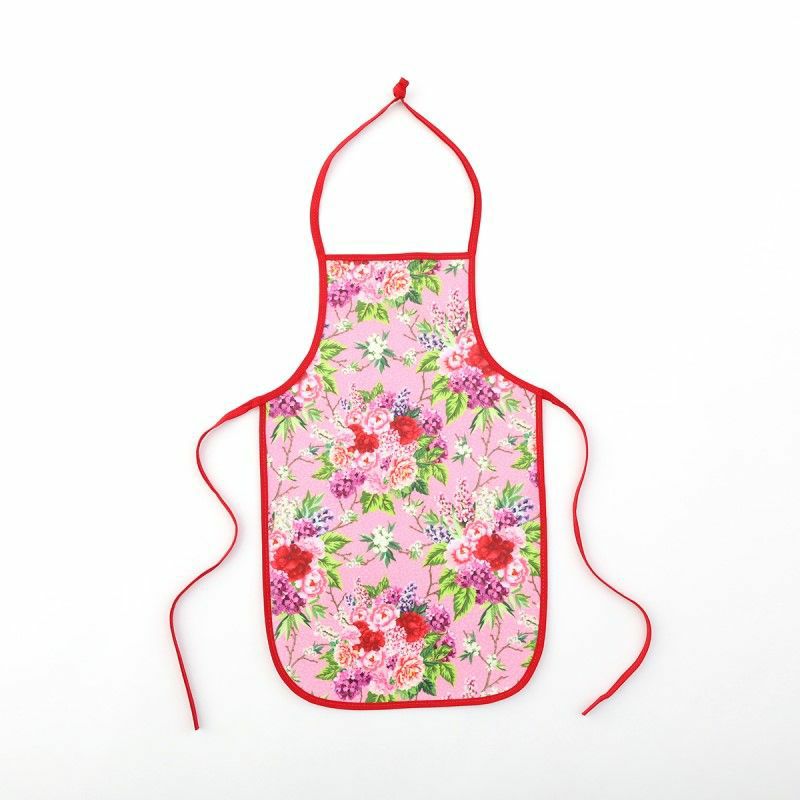 ルーハーヴィ LOU HARVEY エプロン キッズ KA2003 Vintage Floral Pink