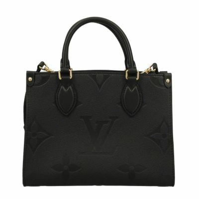 ルイヴィトン LOUIS VUITTON ハンドバッグ オンザゴー PM ブラック 