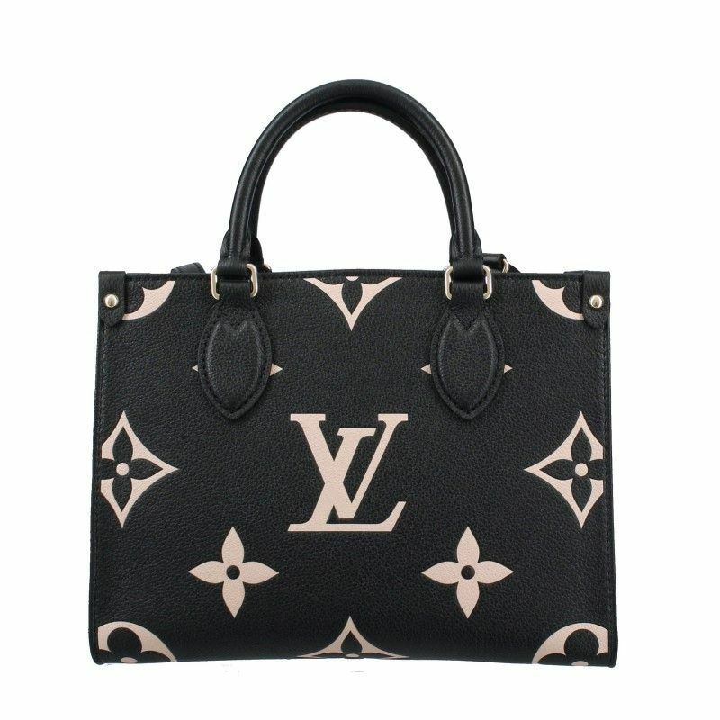 ルイヴィトン LOUIS VUITTON ハンドバッグ オンザゴー PM ブラック 