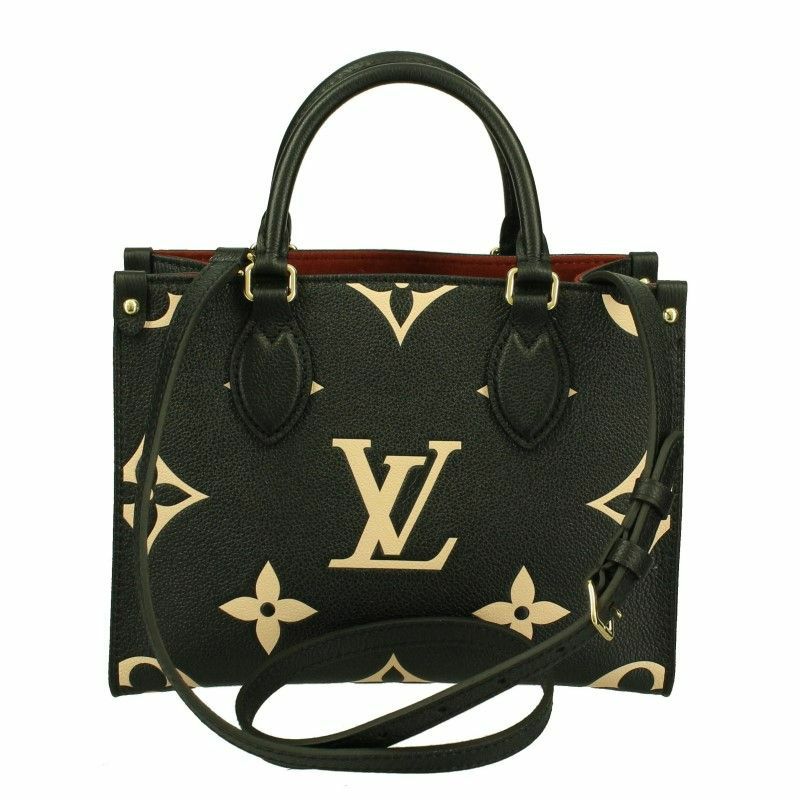ルイヴィトン LOUIS VUITTON ハンドバッグ オンザゴー PM ブラック 