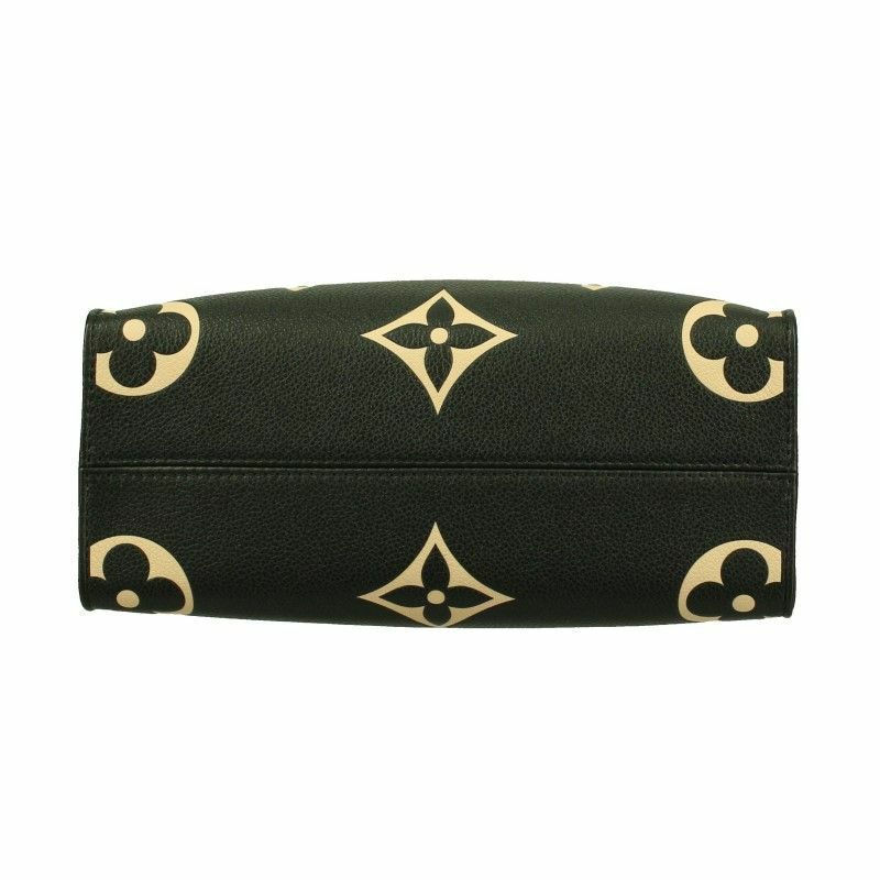 ルイヴィトン LOUIS VUITTON ハンドバッグ オンザゴー PM ブラック ベージュ M45659