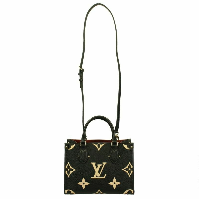 ルイヴィトン LOUIS VUITTON ハンドバッグ オンザゴー PM ブラック 