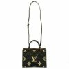 ルイヴィトン LOUIS VUITTON ハンドバッグ オンザゴー PM ブラック ベージュ M45659