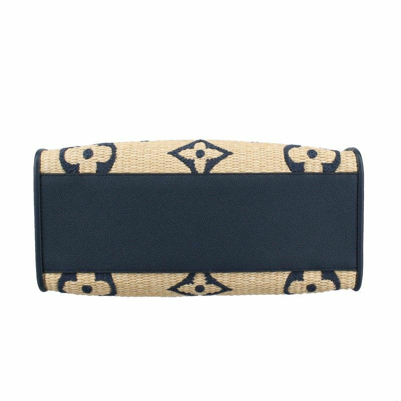 ルイヴィトン LOUIS VUITTON トートバッグ オンザゴー MM ブルー M57723