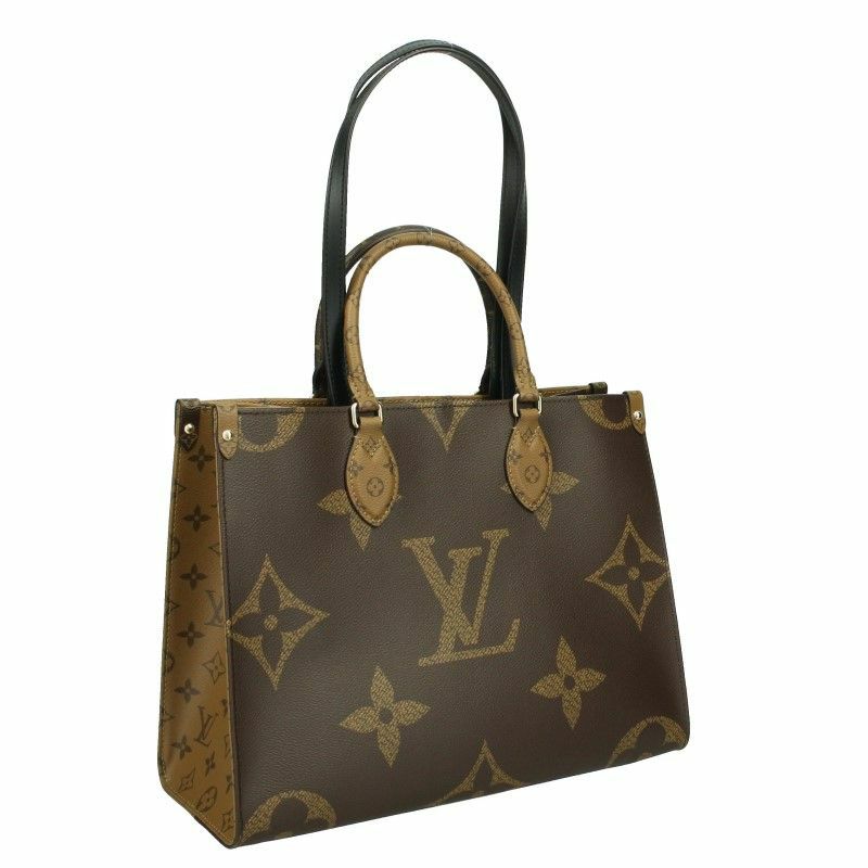 ルイヴィトン LOUIS VUITTON トートバッグ オンザゴーMM ブラウン  