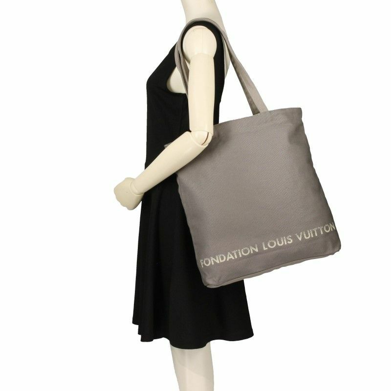 ルイヴィトン LOUIS VUITTON トートバッグ グレー 2391320372 GREY 無地 ロゴ A4サイズ収納可 | GINZA  LoveLove（ラブラブ）