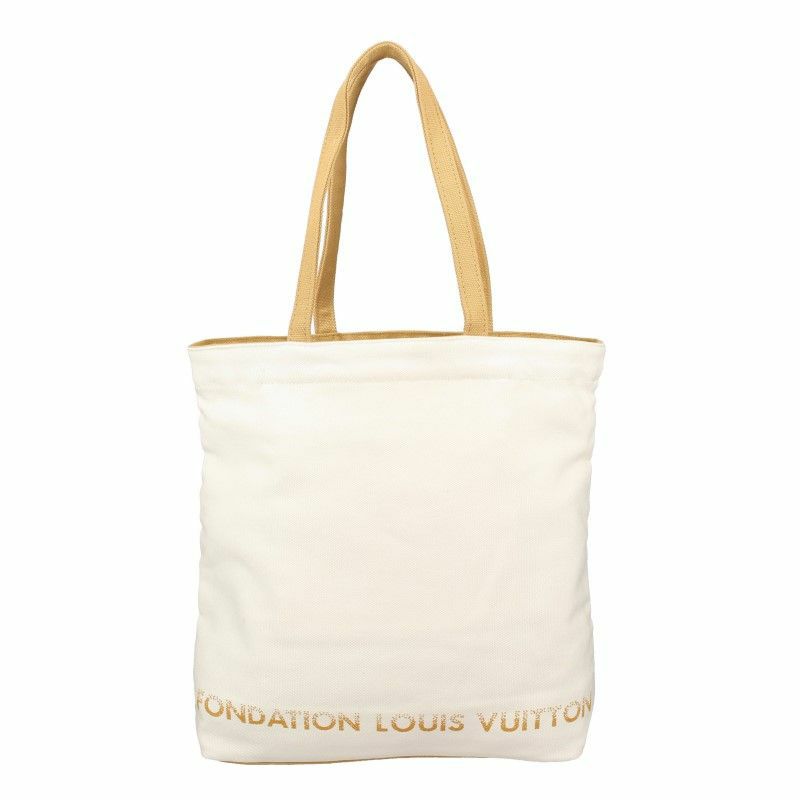 ルイヴィトン LOUIS VUITTON トートバッグ ホワイト 2337820358 WHITE 無地 ロゴ A4サイズ収納可