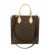 ルイヴィトン LOUIS VUITTON トートバッグ モノグラム サックプラ PM ブラウン M46263