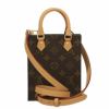 ルイヴィトン LOUIS VUITTON ショルダーバッグ モノグラム プティット・サックプラ ブラウン M81295