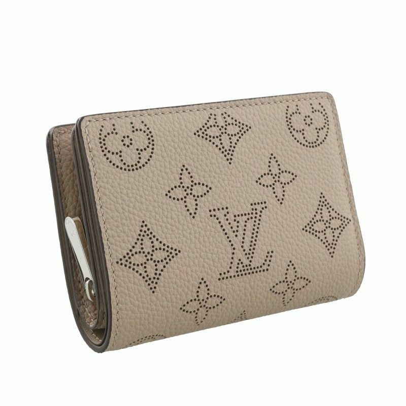 ルイヴィトン LOUIS VUITTON 二つ折り財布 マヒナ ポルトフォイユ