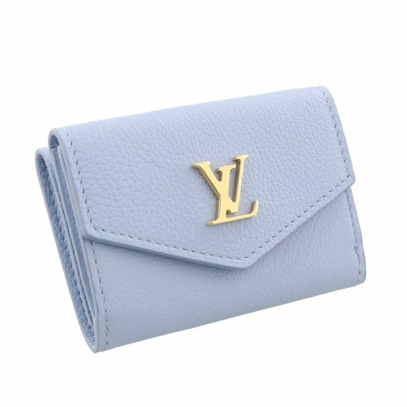 LOUIS VUITTON ルイヴィトン 三つ折り財布 ポルトフォイユ・ロックミニ ブルー M81348 Bleu Nuage