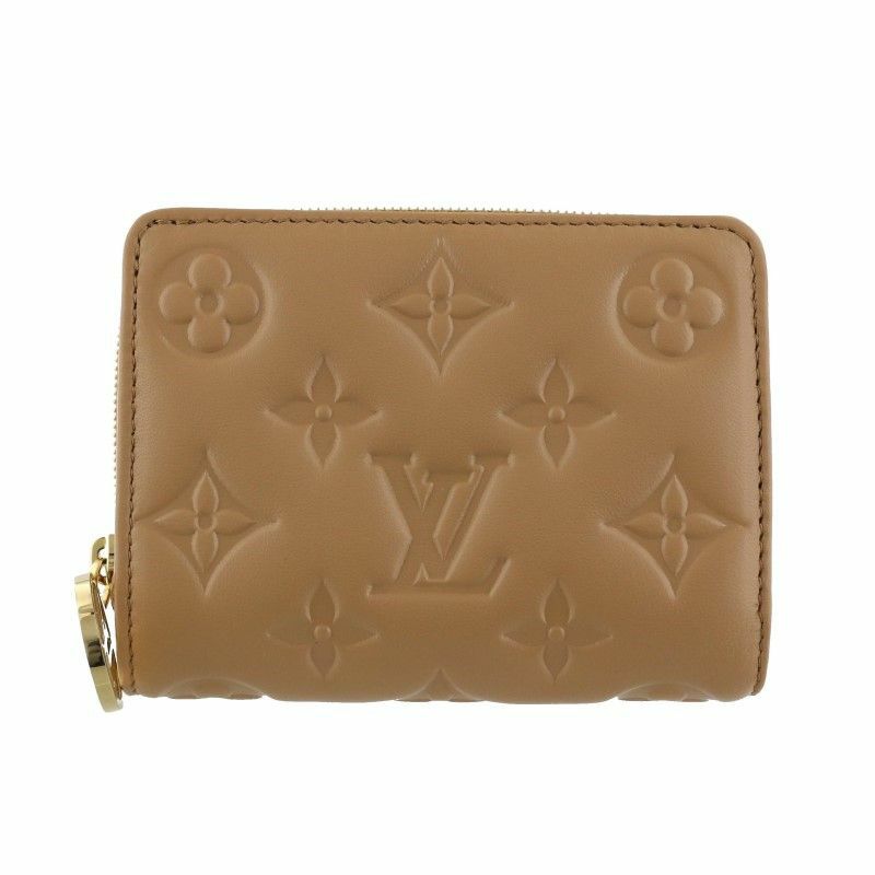 LOUIS VUITTON 格好よく 二つ折り財布 ベージュ M61880