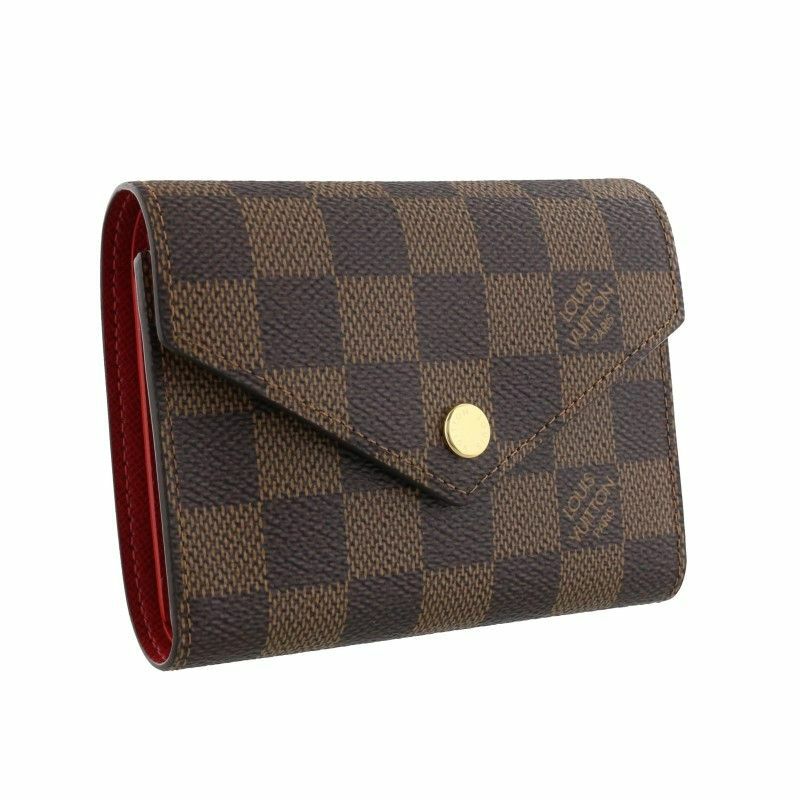 ルイヴィトン LOUIS VUITTON 三つ折り財布 ダミエ・エベヌ 
