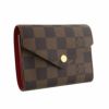 ルイヴィトン LOUIS VUITTON 三つ折り財布 ダミエ・エベヌ ポルトフォイユ・ヴィクトリーヌ N41659